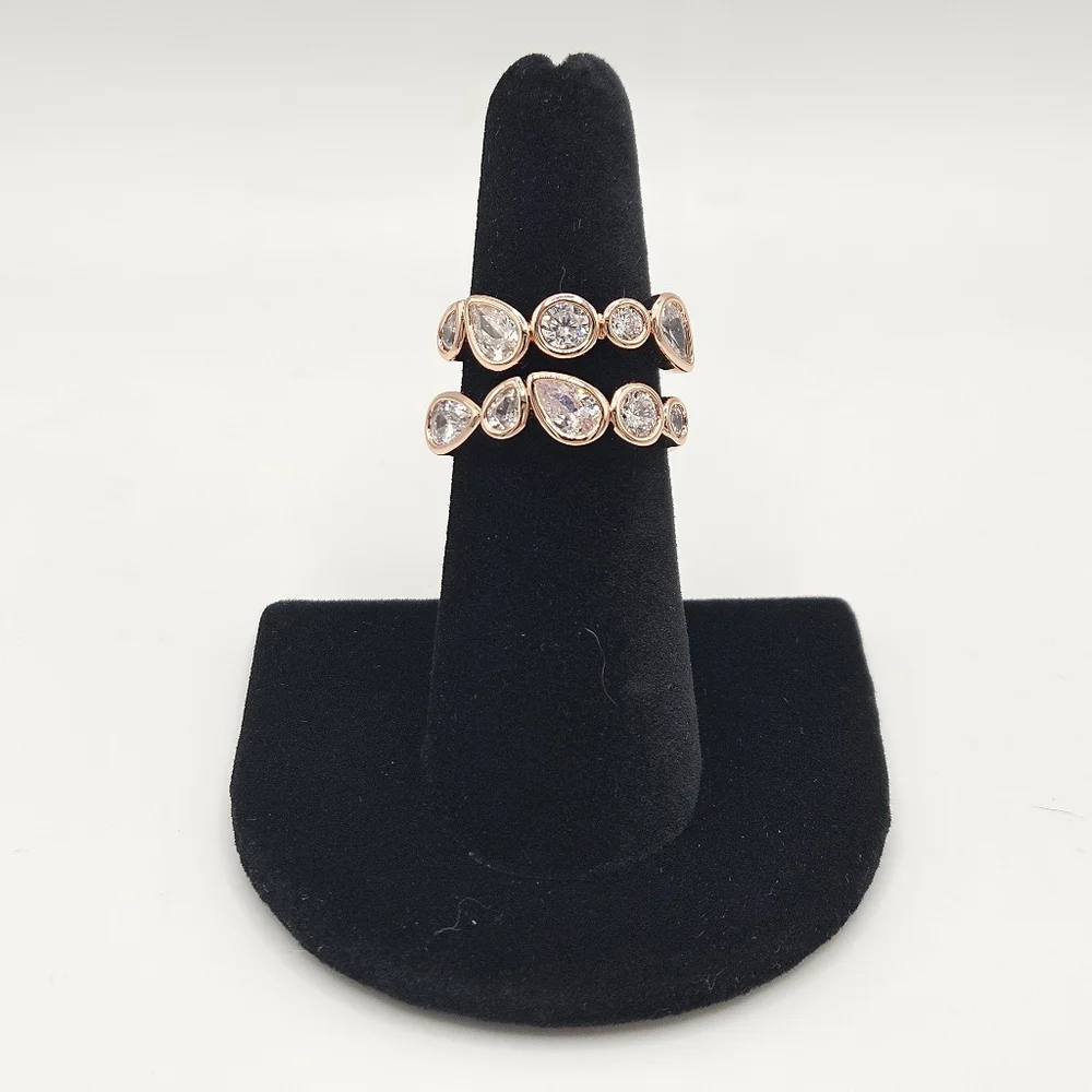 BP OG Ring RG68740 "A Most Clever Path" Diamond CZ On Rose Gold - Size 6 - Picture 1 of 6